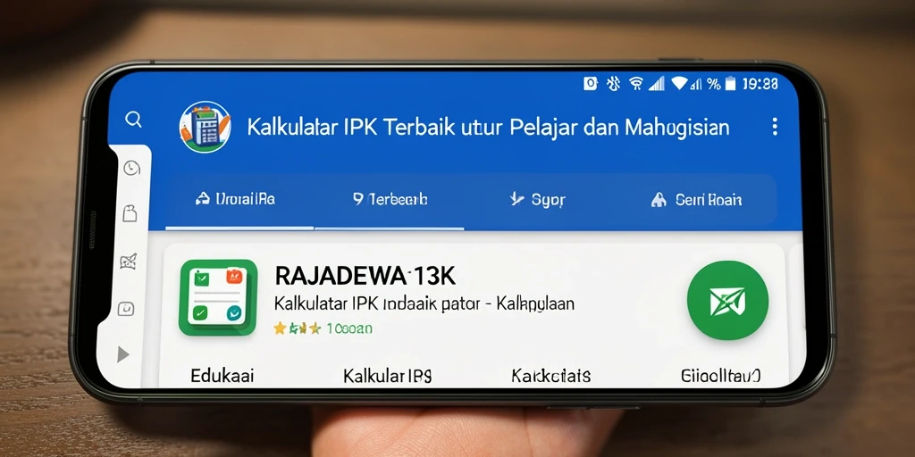 Tampilan antarmuka Kalkulator IPK RAJADEWA138 yang informatif dan user-friendly.