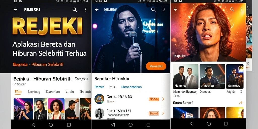 Tampilan antarmuka aplikasi REJEKI yang menarik dan informatif.