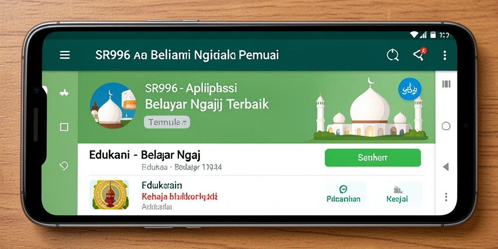 Tampilan antarmuka SR996 yang menarik dan mudah dinavigasi.