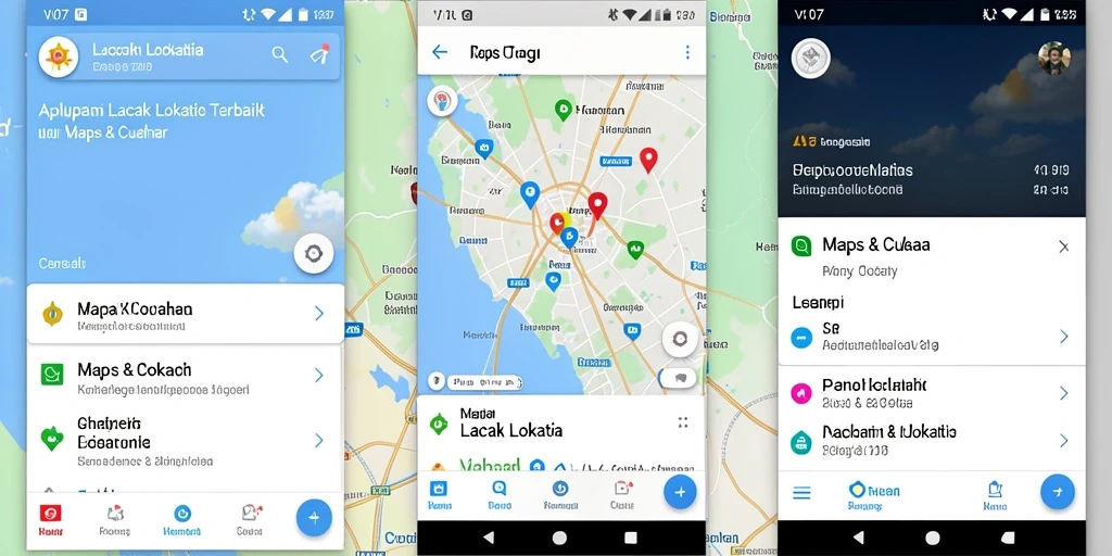 Tampilan antarmuka aplikasi Lacak Lokasi V07 yang intuitif dan informatif.