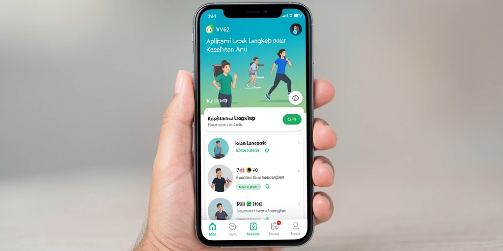 Tampilan antarmuka aplikasi Lacak Langkah yang menarik dan informatif.