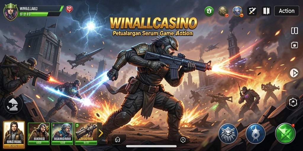 Tampilan antarmuka <strong>WINALLCASINO</strong> yang dinamis dan menarik saat bermain.